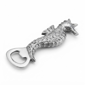 Décapsuleur en métal antique en forme de hippocampe, prix d'usine, avec logo personnalisé, pour cadeaux de mariage nautique et cadeaux de bar - Product Image 1