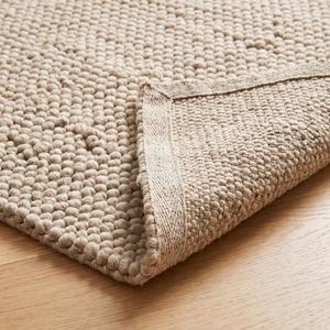 Tapis exclusif en laine tissée à la main, à boucles texturées, antidérapant, motif galets épais, pour salon moderne, chambre à coucher, décoration intérieure - Product Image 6