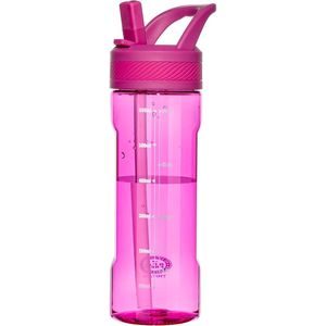 Borraccia in Tritan Senza BPA con Cannuccia, Design Anti-Perdita per Viaggi, Casa o Scuola, Articolo Promozionale (Fucsia) - Product Image 1
