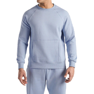 Conjunto Deportivo Personalizado para Hombre, Sudadera de Cuello Redondo y Pantalones Jogger de Felpa de Algodón, Ropa Deportiva Casual Cálida, Proveedor OEM al por Mayor - Product Image 1