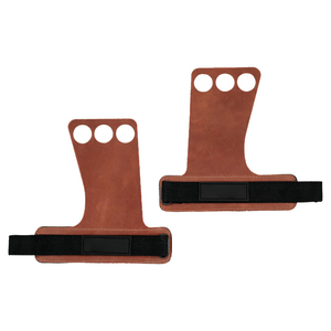 Poignées de gymnastique personnalisées avec logo, protection de paume en cuir de vachette antidérapante robuste pour haltérophilie et musculation (sans poignées) - Product Image 3