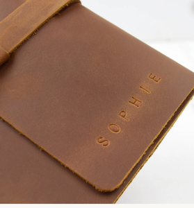 Refillable Leather <b>Notebook</b> with Buckle Personalized with Name Size <b>A5</b> - Product Image 2