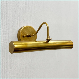 Solid Brass Picture <b>Light</b>: Mid-Century Vintage Style Adjustable Wall <b>Sconce</b> - Product Image 1