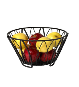 Bol à fruits élégant en métal argenté, fait main, en fer courbé, pour fruits, légumes, collations, objet décoratif - Product Image 1