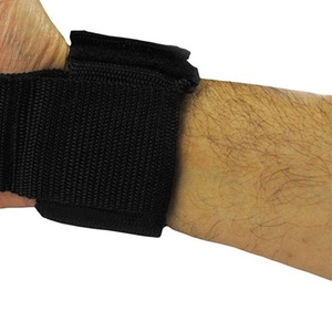 Soporte de Muñeca Ajustable de Alta Resistencia, Protector de Palma para Levantamiento de Pesas, Entrenamiento de Fuerza, Unisex, Cierre de Gancho y Bucle, Nailon Negro - Product Image 5