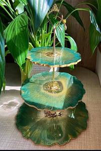 Elegante Soporte para Pastel de Resina con Efecto Mármol para Mesa de Postres de Boda de Lujo y Decoración de Fiestas de Cumpleaños - Product Image 4