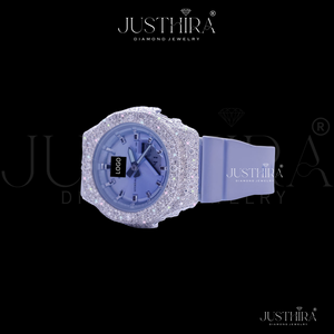 Reloj Cuadrado de Cuarzo con Bisel de Moissanita VVS, Estilo HipHop, Unisex, de Lujo, Hecho a Mano, de Alta Calidad, al Mejor Precio al por Mayor - Product Image 3