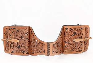 La mejor calidad, piel de vaca, cuero genuino, Western Trail, herramientas, tallado, deportes ecuestres, caballo, bolsa de sillín, logotipo personalizado, el mejor precio - Product Image 3