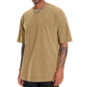 T-shirts délavés pour hommes, fabrication professionnelle, pour usage extérieur et décontracté, livraison directe d'usine. - Product Image 5