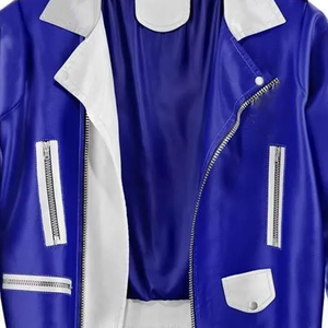 Vêtements de sororité grecque personnalisés ZPB, veste en simili cuir pour femmes avec logo grec brodé, style Marlin Brando, pour les acheteurs en gros B2B - Product Image 5