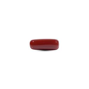 7 Carat Synthetic Red Coral Oval Cabochon Loose Gemstone Lot for Fine Jewelry - Product Image 1