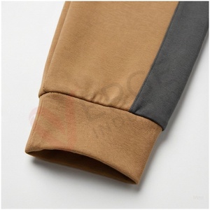 Conjunto Deportivo con Capucha para Hombre, Color Marrón, Manga Larga, Cierre Frontal con Cremallera, Bolsillos Laterales, Transpirable, Estilo Casual para Otoño, Corte Regular - Product Image 6