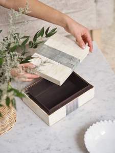 Premium Design Bone Jewellery <b>Box</b> Luxury Resin Bone Decorative Storage <b>Box</b> Bone Inlay <b>Box</b> home at factory wholesale price - Product Image 6