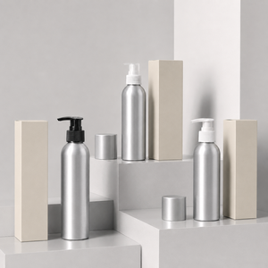 Bouteilles cosmétiques personnalisées en aluminium pur à 99,7 % avec bouchons ROPP, flacons pompe vides pour shampoing, après-shampoing, savon liquide, fabrication OEM au Vietnam - Product Image 6