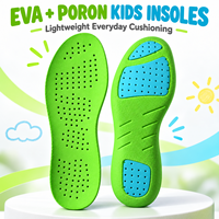 Semelles intérieures en EVA PORON pour enfants, souples, durables, légères, absorbant les chocs, respirantes, pour l'école, la marche quotidienne et la course à pied