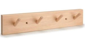Natural Wood Wall Organizer <b>Rack</b> hook - Product Image 3
