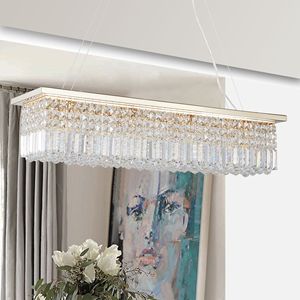 Lampadario Moderno a 8 Luci in Cristallo, Design a Goccia, Lampada a Sospensione Contemporanea in Oro per Sala da Pranzo - Product Image 5