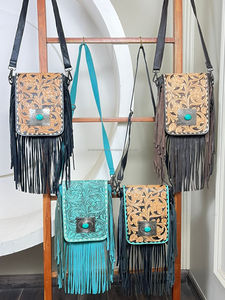 Nouveau sac à bandoulière en cuir véritable fait à la main, vente en gros d'usine, nouveau sac à main de style occidental pour femmes - Product Image 5