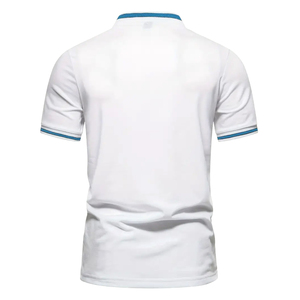 Camisa Oversize de Estilo Urbano para Hombre con Rayas Laterales Delanteras, Cómoda, Transpirable, 100% Algodón, Secado Rápido, Detalle de Cremallera para Deportes - Product Image 2