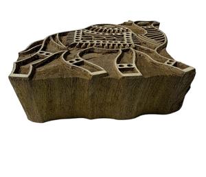 Sello Decorativo Artesanal Moderno de Madera Ecológica con Diseño de Camello y Caballo, Estilo Indio - Product Image 3