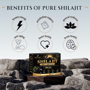 OEM/ODM Gotas Secas de Shilajit 200mg, Tabletas de Resina de Shilajit Purificada Premium con 82%+ de Ácido Fúlvico para Energía y Apoyo Inmunológico - Product Image 2