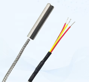 Câble de thermocouple isolé en PTFE/FEP/PVC 3*0,5 mm², câble Pt100/RTD avec gaine en acier inoxydable. - Product Image 2
