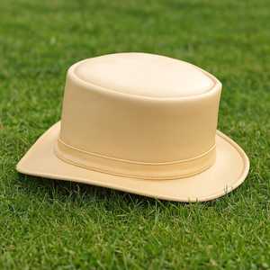 Premium quality custom made Handmade Beige Leather <b>Top</b> Hat Unique Steampunk & Victorian Style - Product Image 3