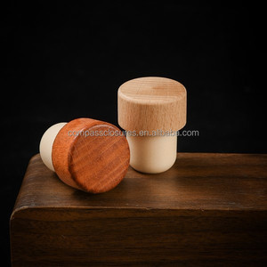 Boussole manuelle réutilisable populaire <span class=keywords><strong>bouchon</strong></span> de verre à <span class=keywords><strong>vin</strong></span> <span class=keywords><strong>Carafe</strong></span> en bois liège pour <span class=keywords><strong>bouchon</strong></span> de barre supérieure de stockage de <span class=keywords><strong>vin</strong></span> - Product Image 4