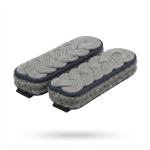 Epaulettes Azules con Ribete para Oficiales, Pliegues de Hombro Bordados Premium para Uniforme de Servicio - Product Image 4