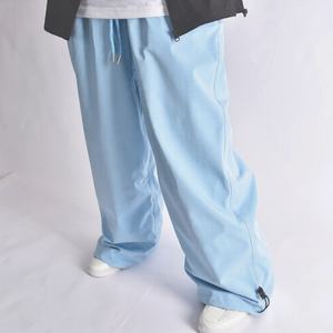 Light Blue Unisex Ski <b>Pants</b> 100% Polyester Zipper Closure Breathable Waterproof for 10,000mm Windproof Plus Size Infants - Product Image 1