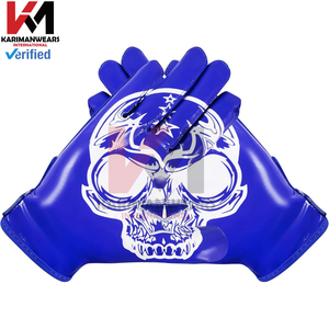 ถุงมืออเมริกันฟุตบอลแบบกำหนดเอง ยี่ห้อของลูกค้า ผลิตตามสั่ง (OEM) รับผลิตภายใต้แบรนด์ของลูกค้า ขายส่งสำหรับร้านค้าปลีก - Product Image 5