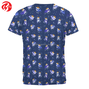 Vêtements pour hommes Vêtements et accessoires T-shirts T-shirt à col rond imprimé 100% coton à séchage rapide personnalisé pour hommes - Product Image 4