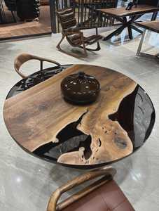 Custom Live Edge Wood Resin <b>Epoxy</b> River <b>Table</b> Premium Solid Hardwood Dining <b>Table</b> Handmade Luxury Furniture for Living Room - Product Image 5