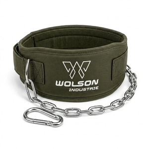Cinturón de Gimnasio Resistente con Cadena de Acero para Ejercicios de Flexiones y Entrenamiento de Resistencia, Unisex, Alta Calidad - Product Image 1