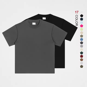 Camisetas al por Mayor de 300 g/m², 100% Algodón, Gruesas, Extra Grandes, Personalizadas, Lisas, para Hombre, Cuello Redondo, Holgadas - Product Image 1