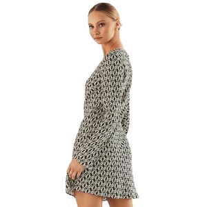 Mini vestido estampado para mujer, traje de verano de cintura alta - Product Image 4
