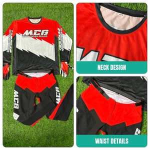 Digital Print % Polyester 220g Breathable Quick Dry Unisex Adult Full Sleeve Kits for ATV Dirt Bike MTB BMX Motocross - Product Image 3