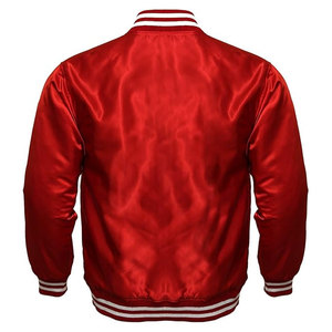 Mens Varsity <b>Jacket</b> Satin Polyester Retro Zip Casual Bomber <b>Jacket</b> <b>Lightweight</b> Streetwear Athletic Style Classic Letterman - Product Image 2