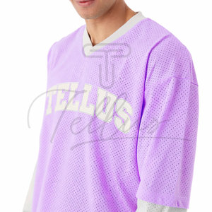 Custom Made Quick Dry Mesh Boxy Fit Oversized T-Shirt Unisex Streetwear Made in Pakistan Mesh t Shirts Oversize Boxy Fit Shirt - Product Image 5