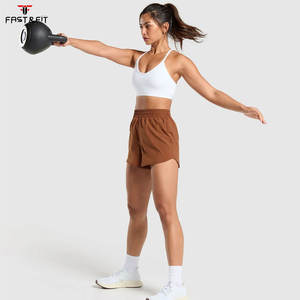 Shorts de bain pour femmes en coton 100% respirant et à séchage rapide, taille haute, vente en gros, été - Product Image 6