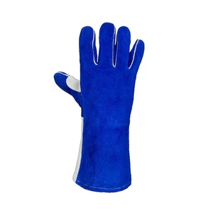 Gants de sécurité en cuir de vachette pleine fleur avec paume renforcée, résistants à la chaleur et ignifuges, usage intensif pour la lutte contre les incendies, la cuisson au four et la boulangerie - Product Image 3