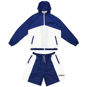 Custom Premium Eco-Friendly Heavyweight Polyester/Nylon Unisex Sports Hoodie Elastic Waist Heat-Transfer Printed Custom Logo - Product Image 1
