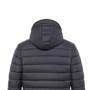 Blousons matelassés décontractés pour hommes, style urbain, col montant, logo frontal, en toile, pour l'hiver – Meilleures ventes - Product Image 2