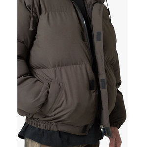 High Quality Wholesale Custom Logo Men's Puffer Jacket Casual Long Sleeve <b>Winter</b> <b>Coat</b> with Stand Collar Hood <b>Waterproof</b> for Men - Product Image 6
