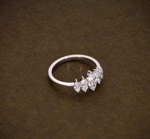 Anillo de compromiso y aniversario de plata 925 con corte marquesa vintage cultivado en laboratorio, certificado IGI, joyería de moda, regalo para ella - Product Image 2