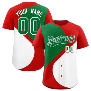 เสื้อเบสบอลซอฟต์บอลผู้ชายสั่งทำได้ ขายส่ง เสื้อพิมพ์ลายแบบซับลิเมชั่น โพลีเอสเตอร์ 100% ระบายอากาศได้ดี ซับเหงื่อ - Product Image 3