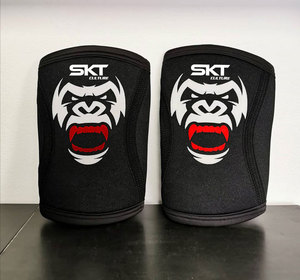 Rodilleras de Silicona con Logotipo Impreso de 7 mm, Soporte para Rodilla para Entrenamiento de Gimnasio y Levantamiento de Pesas, Servicios Personalizados OEM/ODM - Product Image 4