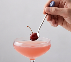 Cuillères à cocktail en acier inoxydable de qualité supérieure avec manches violets, outils de bar minimalistes pour mélanger, ensemble de barware réutilisable - Product Image 5