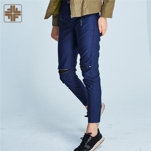 Pantalones Deportivos de Poliéster para Mujer, Transpirables, de Cintura Media, con Rasgaduras, para Primavera, ODM - Product Image 3