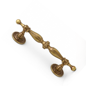 Poignée de porte moderne en laiton massif Baron |   Poignée de porte d'entrée vintage de luxe |   Matériel de quincaillerie de porte d'hôtel durable pour l'extérieur - Product Image 1